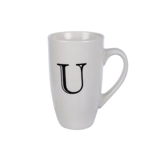 Kitchen Accessories – Mug – Letter ‘U’ – Ceramic – White Kitchen Accessories – Mug – Letter ‘U’ – Ceramic – White