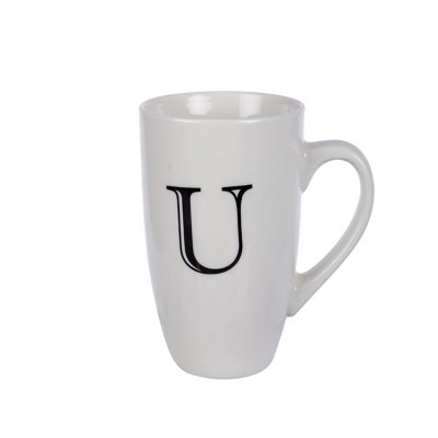 Kitchen Accessories – Mug – Letter ‘U’ – Ceramic – White Kitchen Accessories – Mug – Letter ‘U’ – Ceramic – White