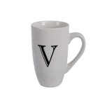 Kitchen Accessories – Mug – Letter ‘V’ – Ceramic – White Kitchen Accessories – Mug – Letter ‘V’ – Ceramic – White