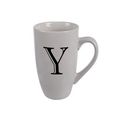 Kitchen Accessories – Mug – Letter ‘Y’ – Ceramic – White Kitchen Accessories – Mug – Letter ‘Y’ – Ceramic – White