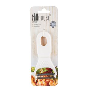 Hillhouse – Peeler – Plastic & Metal – Y – Shape – White Hillhouse – Peeler – Plastic & Metal – Y – Shape – White