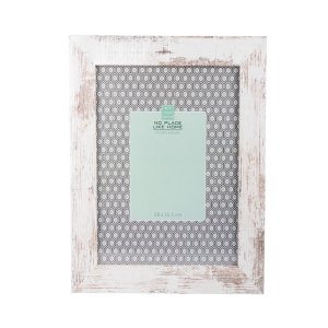 Picture Frame – MDF – White Stressed – 28 x 35cm Picture Frame – MDF – White Stressed – 28 x 35cm