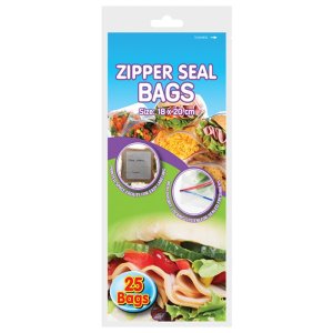 Zipper Seal – Disposable Bag – 25 Piece – 18 x 20cm Zipper Seal – Disposable Bag – 25 Piece – 18 x 20cm