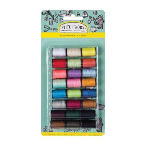 Stitch Worx – Haberdashery – Sewing Thread – Assorted Colours – 24 Piece Stitch Worx – Haberdashery – Sewing Thread – Assorted Colours – 24 Piece