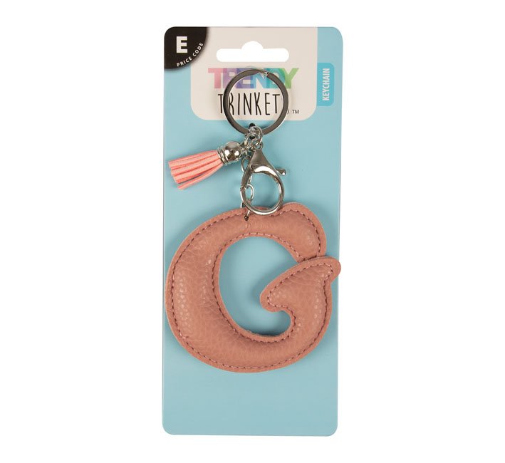 Alphabetical Keychain – Bag Clip – Snap Clip – G – Pink – 10cm Alphabetical Keychain – Bag Clip – Snap Clip – G – Pink – 10cm