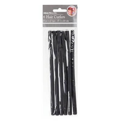 Hair Curlers – Flexi Rod Type – Black – 1cm x 20cm – Pack of 6 Hair Curlers – Flexi Rod Type – Black – 1cm x 20cm – Pack of 6