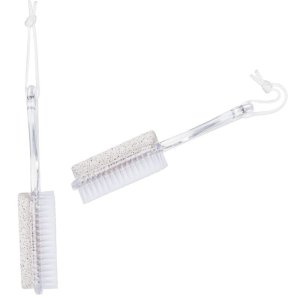 Pumice Stone with Brush – Bathroom Accessories – Transparent Pumice Stone with Brush – Bathroom Accessories – Transparent