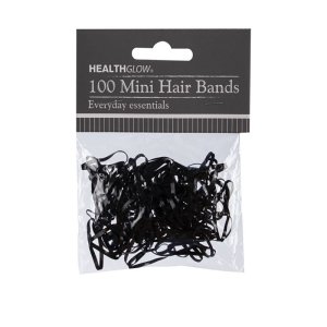 Mini Hair Bands – Elastic – Black – 100 Piece Mini Hair Bands – Elastic – Black – 100 Piece