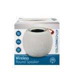 Music Speaker – Wireless – Round – White Music Speaker – Wireless – Round – White