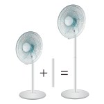Mellerware Fan 2 in 1 Stand & Pedestal Plastic White 40cm 50W Mellerware Fan 2 in 1 Stand & Pedestal Plastic White 40cm 50W