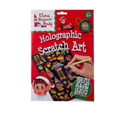 Scratch Set – Christmas Art Accessories – Elf Hologramic Scratch Set – Christmas Art Accessories – Elf Hologramic