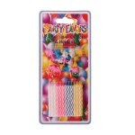 Birthday Candles – With Holders – Assorted Colours – 24-Piece Birthday Candles – With Holders – Assorted Colours – 24-Piece