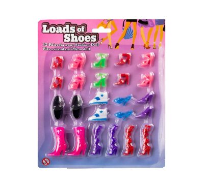 Fashion – Doll Shoes – 12 Pairs Fashion – Doll Shoes – 12 Pairs