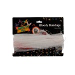 Bloody Bandage – Halloween Decorations – White – 7 cm x 2.7 m Bloody Bandage – Halloween Decorations – White – 7 cm x 2.7 m