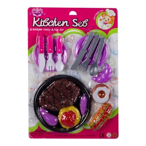 Meal Time Play Set – Pink & Purple – 16 Piece Meal Time Play Set – Pink & Purple – 16 Piece