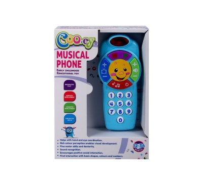 Educational Toy – Musical Phone – Plastic – Blue Educational Toy – Musical Phone – Plastic – Blue