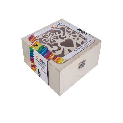Paint Your Own Jewellery Box – Heart & Flower Design – Wooden – Brown Paint Your Own Jewellery Box – Heart & Flower Design – Wooden – Brown