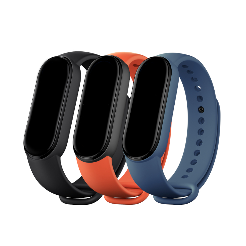 Xiaomi Mi Smart Band 6 Strap (3 pack) Black |Orange | Blue Xiaomi Mi Smart Band 6 Strap (3 pack) Black |Orange | Blue