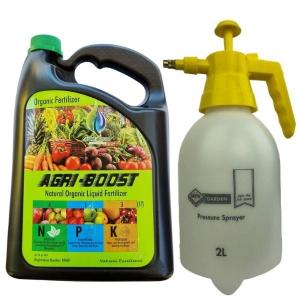 AGRI-BOOST – Organic Liquid Fertilizer (5L) and Pressure Sprayer (2L) AGRI-BOOST – Organic Liquid Fertilizer (5L) and Pressure Sprayer (2L)
