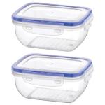 Source Direct – Rectangular Clear Storage Container 1400ml – Pack of 2 Source Direct – Rectangular Clear Storage Container 1400ml – Pack of 2