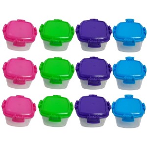Home Connection – Mini Plastic Containers with Clip Lock – Pack of 12(62ml) Home Connection – Mini Plastic Containers with Clip Lock – Pack of 12(62ml)