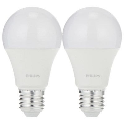 Philips – LED Lamp / Essential LED Bulb 3000K Warm Light E27 9W – Pack of 2 Philips – LED Lamp / Essential LED Bulb 3000K Warm Light E27 9W – Pack of 2