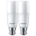 Philips – LED Lamp / LED Stick B22 3000K 5.5W Warm White – Pack of 2 Philips – LED Lamp / LED Stick B22 3000K 5.5W Warm White – Pack of 2