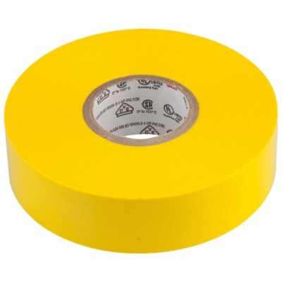 Scotch – Vinyl Electrical Tape 1710 – General Use – Flame Retardant (3m) – Yellow Scotch – Vinyl Electrical Tape 1710 – General Use – Flame Retardant (3m) – Yellow