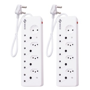 Waco – 8 Way Multiplug with Shutters – Pack of 2 Waco – 8 Way Multiplug with Shutters – Pack of 2