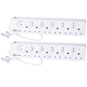 Waco – 12 Way Multiplug with Shutters – Pack of 2 Waco – 12 Way Multiplug with Shutters – Pack of 2