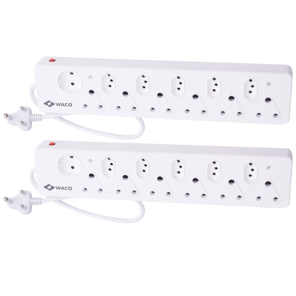 Waco – 12 Way Multiplug with Shutters – Pack of 2 Waco – 12 Way Multiplug with Shutters – Pack of 2
