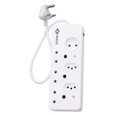Waco – 6 Way Multiplug with Shutters Waco – 6 Way Multiplug with Shutters