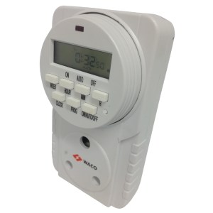 Waco – Digital Timer / Plug-In 24 Hours 7Day Digital Timer Waco – Digital Timer / Plug-In 24 Hours 7Day Digital Timer