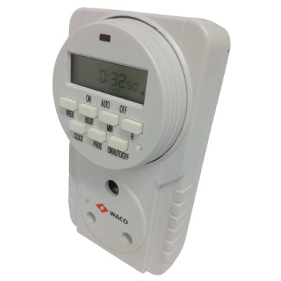 Waco – Digital Timer / Plug-In 24 Hours 7Day Digital Timer Waco – Digital Timer / Plug-In 24 Hours 7Day Digital Timer