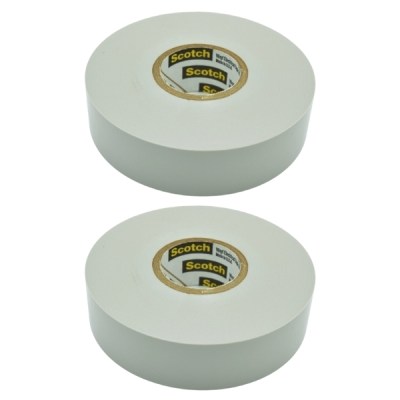 Scotch – Vinyl Electrical Tape 3m Flame Retardant – White (Pack of 2) Scotch – Vinyl Electrical Tape 3m Flame Retardant – White (Pack of 2)