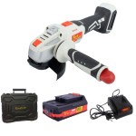 Tork Craft – Brushless Angle Grinder, 2.0Ah Battery, Charger & Carry Case Tork Craft – Brushless Angle Grinder, 2.0Ah Battery, Charger & Carry Case