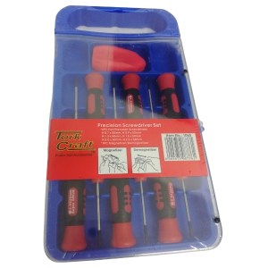 Tork Craft – Screwdriver Set / Hex Precision Screwdriver Set – 7 Piece (Red) Tork Craft – Screwdriver Set / Hex Precision Screwdriver Set – 7 Piece (Red)