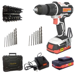Tork Craft- Brushless Impact Drill , 2 x 2.0Ah , Charger, Drill Bits & Case Tork Craft- Brushless Impact Drill , 2 x 2.0Ah , Charger, Drill Bits & Case