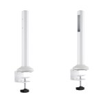 Slatwall Desk Mounting Pole Up To 50kg – White Slatwall Desk Mounting Pole Up To 50kg – White