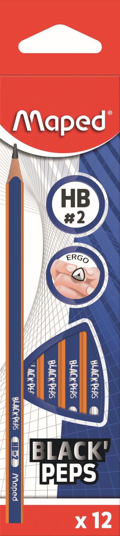 Maped Graphite Pencil Triangular HB – Box of 12 Maped Graphite Pencil Triangular HB – Box of 12