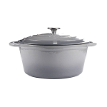 Chef Grey Cookware – Cast Iron 3.5l Round Casserole Chef Grey Cookware – Cast Iron 3.5l Round Casserole
