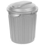 Refuse Bin / Silver Plastic Refuse Bin 60L – Pack of 5 Refuse Bin / Silver Plastic Refuse Bin 60L – Pack of 5