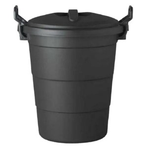 Refuse Bin / Black Plastic Refuse Bin 70L – Pack of 5 Refuse Bin / Black Plastic Refuse Bin 70L – Pack of 5