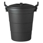 Refuse Bin / Black Plastic Refuse Bin 70L – Pack of 5 Refuse Bin / Black Plastic Refuse Bin 70L – Pack of 5