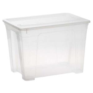 Contour – Storage Box / Storage Organiser 65L Clear – Pack of 5 Contour – Storage Box / Storage Organiser 65L Clear – Pack of 5