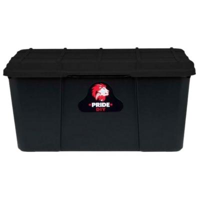 Pride – Storage Box 25L – Black – Pack of 5 Pride – Storage Box 25L – Black – Pack of 5