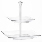 Borgonovo Modi’ 2-Tiered Tray With Metal Stand (15+21) Borgonovo Modi’ 2-Tiered Tray With Metal Stand (15+21)