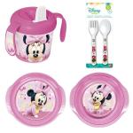 Minnie Mouse – Toddler Feeding Set (Cup, Plate, Bowl and Cutlery) – Pink Minnie Mouse – Toddler Feeding Set (Cup, Plate, Bowl and Cutlery) – Pink