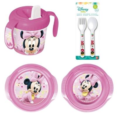 Minnie Mouse – Toddler Feeding Set (Cup, Plate, Bowl and Cutlery) – Pink Minnie Mouse – Toddler Feeding Set (Cup, Plate, Bowl and Cutlery) – Pink