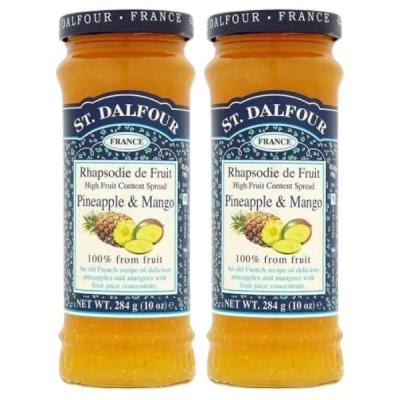 ST DALFOUR – Jam / Pineapple & Mango Extra Fruit Jam 284g – Pack of 2 ST DALFOUR – Jam / Pineapple & Mango Extra Fruit Jam 284g – Pack of 2